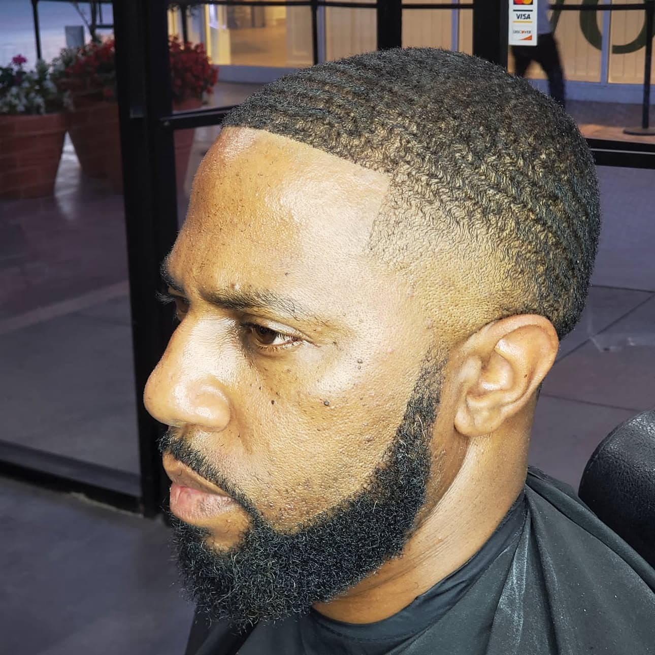 Another KO — beard work at Uppercuts